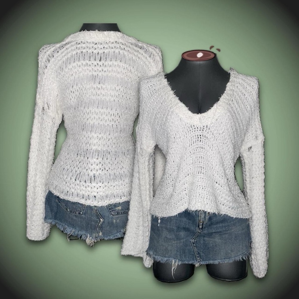 Fuzzy Knit Beachy Sweater